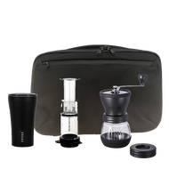 Muka STTOKE ชุดกาแฟแบบพกพาโลหะ Hand-Pour Kit พร้อม Tote Bag สําหรับน้ําชายามบ่ายสีบริสุทธิ์สไตล์อเมร