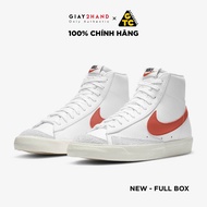 (AUTHENTIC 100%) NIKE BLAZER MID'77 VNTG Sports Sneaker "WHITE CRISON" BQ6806-110 – 100% Genuine