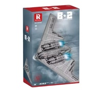 Reobrix 33038 New Stealth and Strategic B2 Bomber DIY Toy Blocks Assemble Children's Construction To