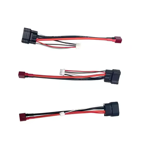 2S/3S/4S Lipo Battery Charge Adapter Deans T Plug Female to TRX Traxxas ID Male Charging Balance Lea