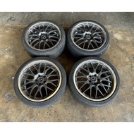 WedsSports Maverick 709M 19 Inch 19x8JJ ET44 5x114.3 Sport Rims with Tyres Original Halfcut Made in 
