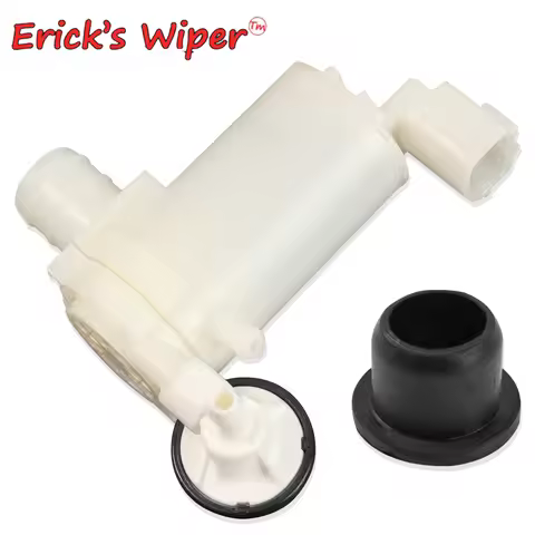 Erick's Wiper Front Windshield Windscreen Wiper Washer Pump Motor with Grommet For Mazda2 Mazda 2 De