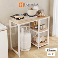 Homedoki Rak Susun Serbaguna/Meja Kompor/Rak Piring /Lemari Piring/Rak Oven Microwave/Meja Serbaguna