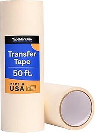 Vinyl Transfer Tape for Cricut Crafters, 12 inch x 50 feet, Made in America, Easy to Use Transfer Pa