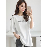 2Y923 1XL-5XL Tshirt Women Clothes Tshirt Crop Top Blouse T shirt Plus Size Woman Fashion Tee Printi