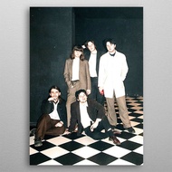poster dinding kayu aesthetic gambar FUR Band | SK75 | poster aesthetic - poster band