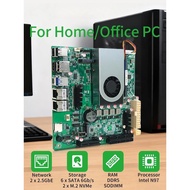 Intel N97 Mini ITX Motherboard CPU Combo Quad-Port 2.5GbE Dual M.2 SSD ASM1166 to 6xSATA BKHD-1264N2