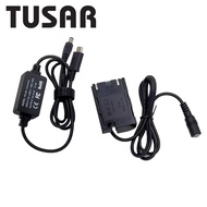 Dinyahkod LP-E6 DR-E6 DC Coupler +USB C PD untuk Canon EOS 5D2 5D3 5D4 5DS R 5DSR 6D 6D2 7D 7D2 60D 