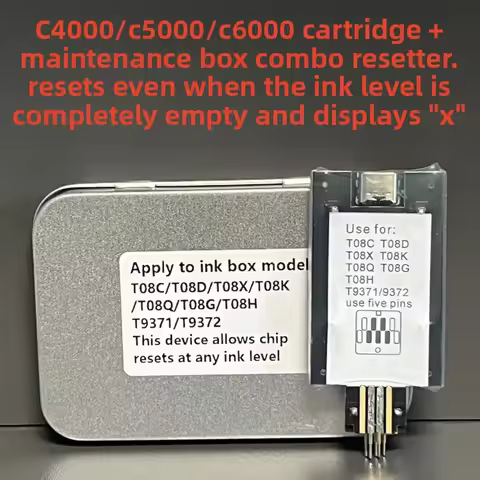 TO8C/T08D/T08X/T08K/T08Q/T08G/T08H T9371 For Epson AM-C4000 C5000 C6000 C400 C550 Cartridge Chip Res