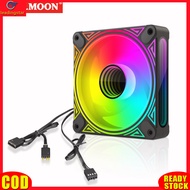 LeadingStar RC Authentic DM1 Cooler Fan ARGB PC CPU Silent Case Luminous Fan 4.72” Cooling PC Fans With Hydraulic Bearing Low Noise Computer RGB Case Fans Optional Wind Direction RGB Silent Cooler