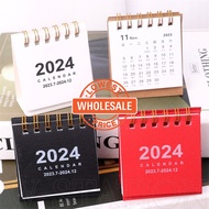 [Wholesale Price]2024 Mini Simple Calendar /Daily Schedule Yearly Notepad Agenda Planner /Happy New Year Desk Writing Calendars /School Office Supplies