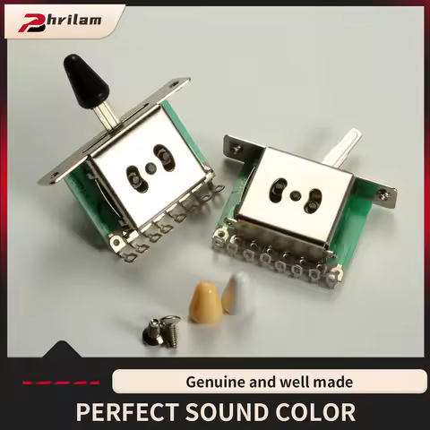 PHRILAM Electric Guitar 3-Gear/5-Gear Selector Switch, Guitar Pickup Toggle Lever Switch, Guitar 3-W