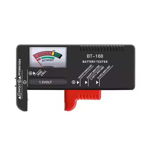BT-168 Universal Battery Tester Power Meter for AA AAA C D 9V 1.5V Button Cell Color Voltage Checker