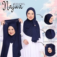 SHAWL NAJWA KAIN COTTON JaRSY Soft Cotton Jarsey