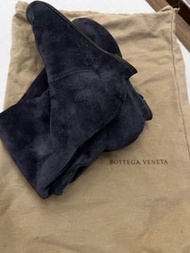 BOTTEGA VENETA 深藍色麂皮長靴37.5