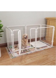 白色 大狗狗圍欄 Dog fence 狗籠  兔籠 貓籠 dag cage 狗圍欄狗狗圍欄狗欄 家用室 內中型犬狗欄寵物栅欄 自由組合隔離欄 Dog Cage