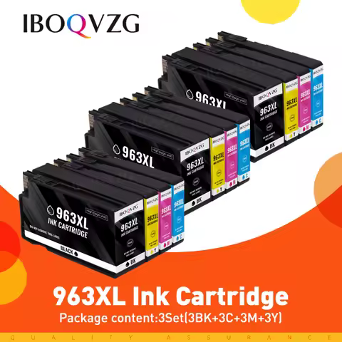 IBOQVZG 963XL 967XL Ink Cartridge Compatible For HP OfficeJet Pro 9010 9012 9013 9014 9015 9016 9019