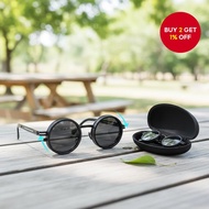 Stylish outdoor sunglasses with ND9 polarized lenses, UV400 protection, adjustable dimming, and colo