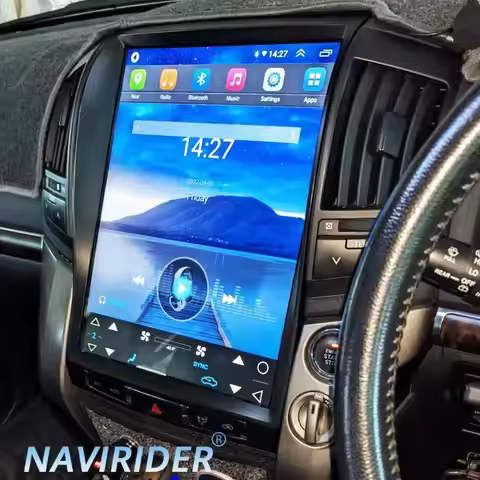 15.6Inch Big Qled Screen Car Radio For Toyota Land Cruiser 200 LC200 2015 GPS Navigation Android 14 