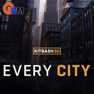 KITBASH3D | EVERY CITY | 3D ASSETS | BLENDER | 3DS MAX | FBX | OBJ | HOUDINI | MAYA | UNITY | UNREAL