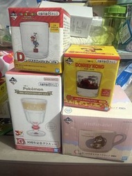 一番賞瑪利歐/Pokemon/Donkey Kong/mofusand 杯碟