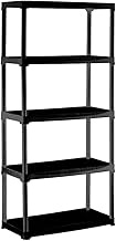 artplast Resin Rack, 5 Tiers, Width 31.5 inches (80 cm), Black, Width 31.5 x Depth 15.7 x Height 65.