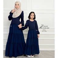 DRESS MARIANA EXCLUSIVE SEDONDON IBU ANAK | DRESS MUSLIMAH | BAJU RAYA | READY STOCKS