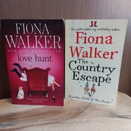 (LEOBOOKS) Fiona Walker 2 for RM32 Love Hunt and The Country Escape | Romance Fiction USED