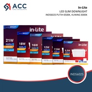 INLITE INDS602S SLIM DOWNLIGHT BOX 5.5W 7.5W 12W 16W 18W 21W