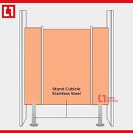 Stainless Steel Cubicle Legs Stand Leg Adjustable Bathroom Partition