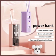 ➥ ➪ Orashare Powerbank 10000mAh Battery Capacity Transparent shell Built in cable Portable PowerBan