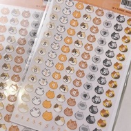 喵的 數字 割型防水貼紙