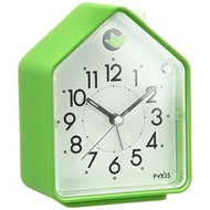 Seiko Clock Alarm Clock Nature Sound Analog Switchable Alarm PYXIS Green NR434M SEIKO