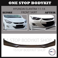 HYUNDAI ELANTRA '11-14 FRONT SKIRT POLYURETHANE (PU) SKIRT LIP BODYKIT