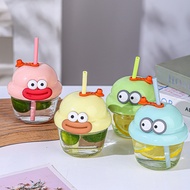 High-value Ton Cup Straw Glass Office Drinking Cup Household Glass Water Cup 26/4/30 E0GJ
