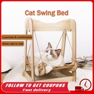 Cat Hammock & Bed Wooden Pet Swing Summer Cat Cradle Hanging Cat Bed Indoor Cat Swing 猫秋千吊床