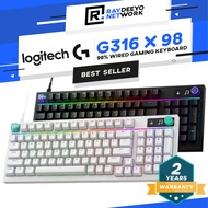 Logitech G316 X 98 Wired 8kHz Hot-Swappable Mechanical Gaming Keyboard