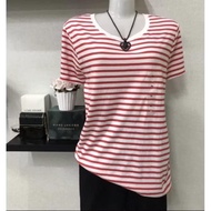 [USA PRODUCTS] WOMEN'S ROUND NECK PLAID T-SHIRT - GAP