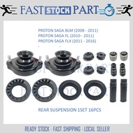 1SET 16PCS REAR SUSPENSION ABSORBER MOUNTING /COVER/BUSH/COIL SPRING RUBBER - PROTON SAGA BLM/SAGA F