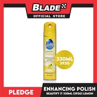 Pledge Enhancing Polish Spray, Shines And Protects Wood And More 330ml (Lemon)