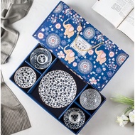 CHRISTMAS HAMPER FREE GIFT CARD Japanese Bowl Plate Set Japanese Bowl Plate Set Premium Gift Set/ So