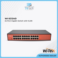 Witek WI-SG124D 24Port Gigabit Switch with VLAN