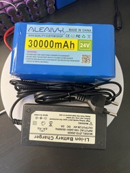 แบตเตอรี่ 24V 30Ah 7S3P 18650 Liion Battery Pack 29.4V 30000mAh Electric Bicycle Moped /Electric/Lit