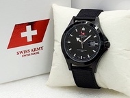 Jam Tangan PRIA Swiss Army Casual ORIGINAL Fitur Tanggal Aktif Tali Canvas Lengkap dengan Box dan Ga
