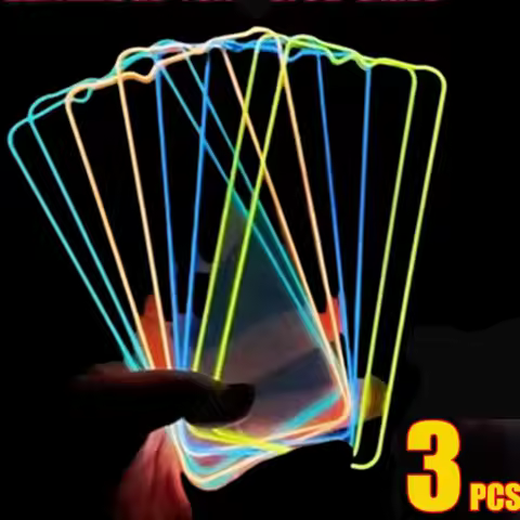 3PCS Night Light Luminous Screen Protector Used Phone for IPhone 12 11 13 14 15 16 17 Pro Max Plus M