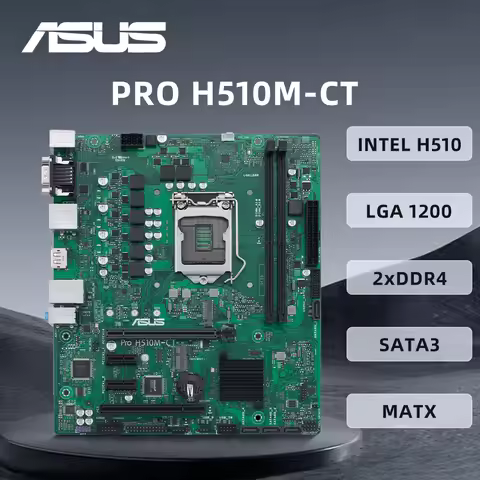 MSI PRO H510M-CT Motherboard Intel H510 LGA 1200 Support 2×DDR4 MAX Up 64GB USB3.2 Micro ATX Support