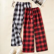 Teen Girl 2pcs/Set Casual Plaid Pants