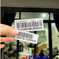 Honda Wave 125i Barcode Sticker, Engine Block Barcode Sticker, Small Barcode Sticker, Durable Waterp