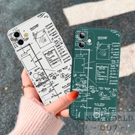 Casing for iPhone 6 6s 6 Plus 6S Plus 7 8 Plus X Xs XR 11 12 Mathematical Formula Straight edge Phone Case Cover
