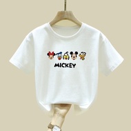 New Clothes (PH) 1-12 Years Old Girls Short-Sleeved T-Shirt 100% Cotton Children Clothing Summer Bre